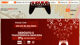 What Survivegames.com.br website looked like in 2016 (8 years ago)