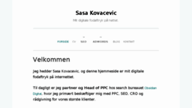 What Sasa-kovacevic.dk website looked like in 2016 (8 years ago)