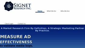 What Signetresearch.us website looked like in 2016 (8 years ago)