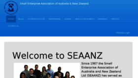 What Seaanz.org website looked like in 2016 (8 years ago)