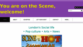 What Scenemagazine.com website looked like in 2016 (8 years ago)