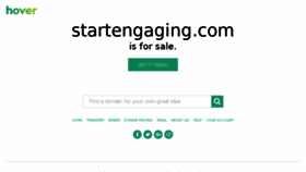 What Startengaging.com website looked like in 2016 (7 years ago)