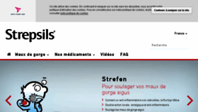 What Strepsils.fr website looked like in 2016 (10 years ago)