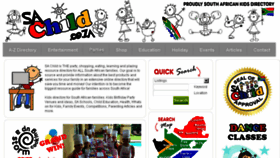 What Sachild.co.za website looked like in 2016 (8 years ago)