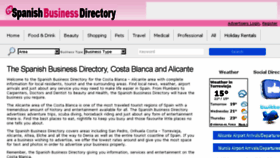 What Spanishbusinessdirectory.com website looked like in 2016 (7 years ago)