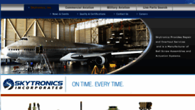 What Skytronicsinc.com website looked like in 2016 (8 years ago)
