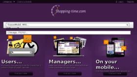 What Shopping-time.com website looked like in 2016 (7 years ago)