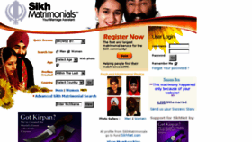 What Sikhmatrimonials.com website looked like in 2016 (7 years ago)