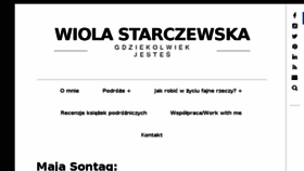 What Starczewska.com website looked like in 2016 (8 years ago)