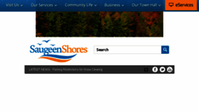 What Saugeenshores.ca website looked like in 2016 (7 years ago)