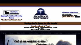 What Shorewoodbiblechurch.org website looked like in 2016 (7 years ago)