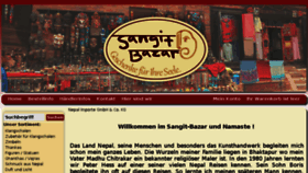 What Sangit-bazar.de website looked like in 2016 (8 years ago)
