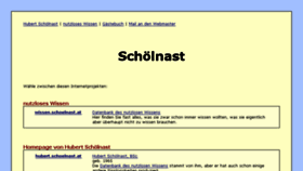What Schoelnast.at website looked like in 2016 (8 years ago)