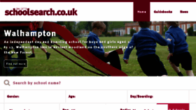 What Schoolsearch.co.uk website looked like in 2016 (7 years ago)