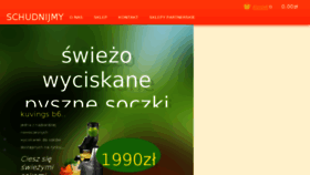 What Schudnijmy.pl website looked like in 2016 (7 years ago)