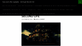 What Secondlifeupdate.com website looked like in 2016 (7 years ago)