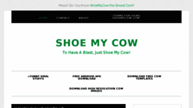 What Shoemycow.com website looked like in 2016 (8 years ago)