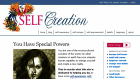 What Selfcreation.com website looked like in 2016 (8 years ago)