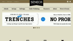 What Senecadesign.com website looked like in 2016 (7 years ago)