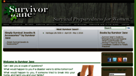 What Survivorjane.com website looked like in 2016 (7 years ago)