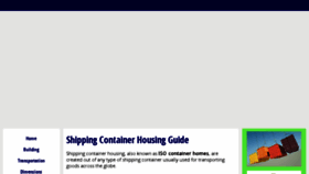 What Shipping-container-housing.com website looked like in 2016 (7 years ago)