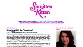 What Shmittenkitten.com website looked like in 2016 (7 years ago)