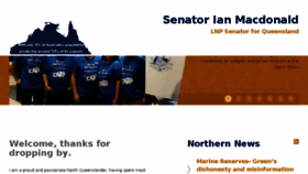 What Senatormacdonald.org website looked like in 2016 (8 years ago)