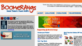 What Shopboomerangs.org website looked like in 2016 (7 years ago)