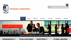 What Sicap-instituto.com website looked like in 2016 (8 years ago)