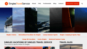 What Singlestravelservice.com website looked like in 2016 (7 years ago)