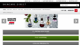 What Skincaredirect.com.au website looked like in 2016 (7 years ago)