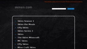 What Skinsis.com website looked like in 2016 (8 years ago)