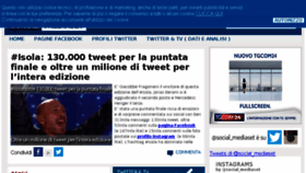 What Social.mediaset.it website looked like in 2016 (8 years ago)