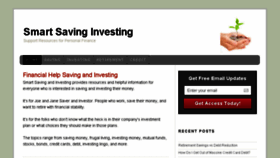 What Smartsavinginvesting.com website looked like in 2016 (7 years ago)