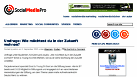 What Socialmediapro.de website looked like in 2016 (7 years ago)