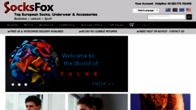 What Socksfox.com website looked like in 2016 (7 years ago)