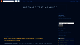 What Softwaretestingguide.blogspot.com website looked like in 2016 (7 years ago)