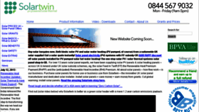 What Solartwin.com website looked like in 2016 (7 years ago)