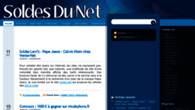 What Soldesdunet.fr website looked like in 2016 (7 years ago)