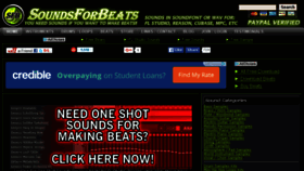 What Soundsforbeats.com website looked like in 2016 (7 years ago)