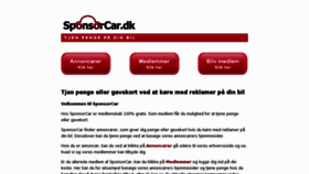 What Sponsorcar.dk website looked like in 2016 (7 years ago)