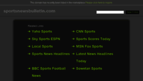 What Sportsnewsbulletin.com website looked like in 2016 (7 years ago)