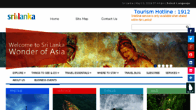 What Srilankatourism.org website looked like in 2016 (7 years ago)