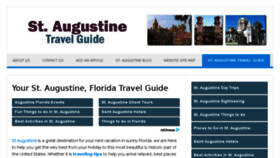 What St-augustine-travel-guide.com website looked like in 2016 (7 years ago)
