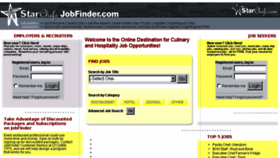 What Starchefsjobfinder.com website looked like in 2016 (7 years ago)