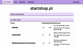 What Startshop.pl website looked like in 2016 (7 years ago)