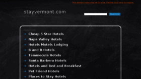 What Stayvermont.com website looked like in 2016 (8 years ago)