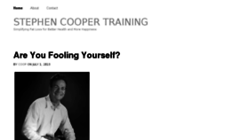What Stephencoopertraining.com website looked like in 2016 (8 years ago)
