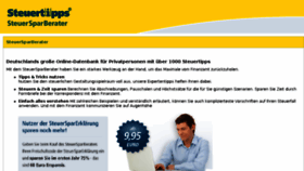 What Steuer-spar-berater.de website looked like in 2016 (7 years ago)