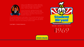 What Studentbiryani.com.pk website looked like in 2016 (7 years ago)
